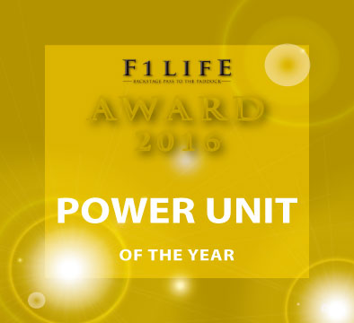 【F1LIFE AWARD 2016】POWER UNIT OF THE YEAR 2016