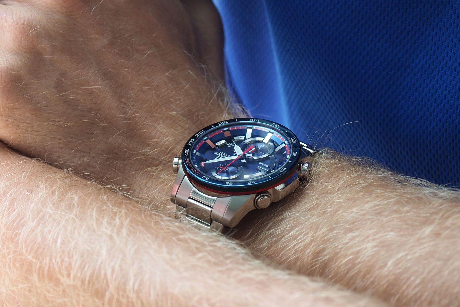 【愛用腕時計】ブレンドン・ハートリー『CASIO EDIFICE トロロッソ限定モデルEQB-900TR-2AJF』