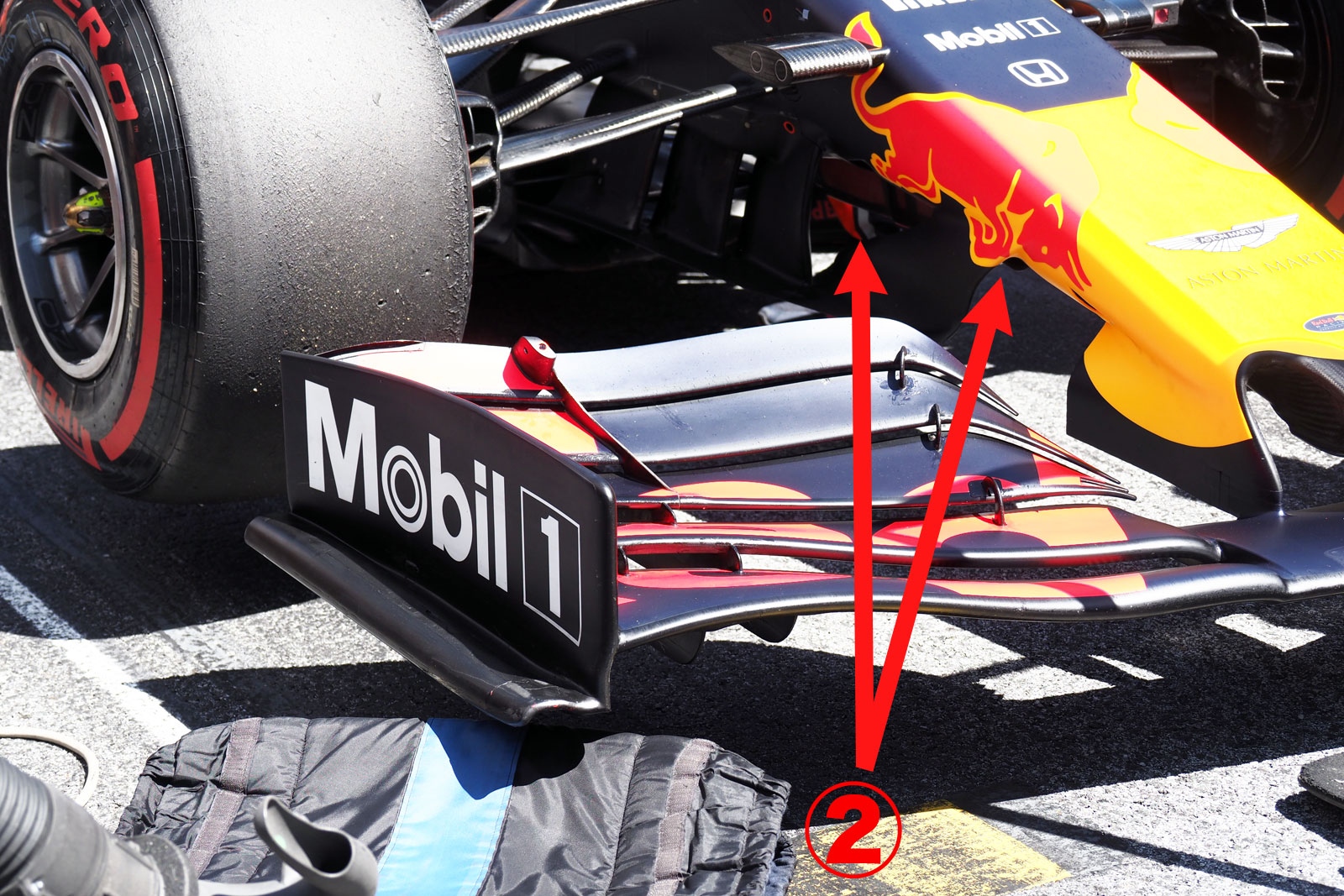 Rd.9 AUT】フェルスタッペン車のみに投入されたフロントウイングの